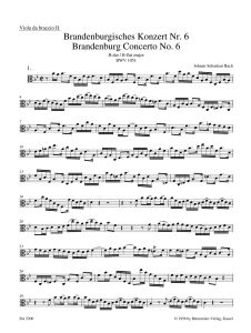 Brandenburg Concerto No.6 in B-flat major (BWV 1051) Viola II