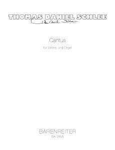 Cantus (Violin & Organ)