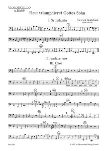 Heut triumphieret Gottes Sohn (BuxWV 43) (Vc/Basso continuo)