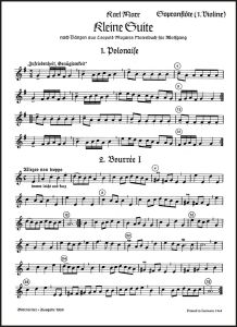 Little Suite on Dances from Leopold Mozart's Notebook for Wolfgang (Descant Recorder/Violin I)