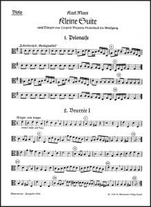 Little Suite on Dances from Leopold Mozart's Notebook for Wolfgang (Viola)