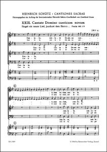 Cantate domino canticum novum No.29 SWV 81 from Cantiones sacrae 1625