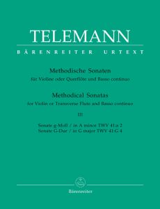 Methodical Sonatas for Violin (Flute) and Bc: Volume 3
