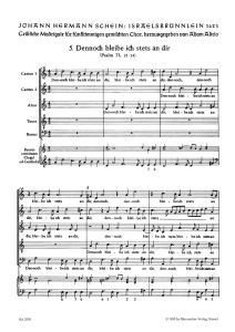 Dennoch bleibe ich stets an dir: Motet No.5 from Israelsbrünnlein