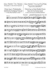 Christ lag in Todesbanden (Christ lay in grim death's prison) (Viola II)