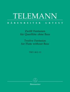 Twelve Fantasias for Flute without Bass (TWV 40:2-13)