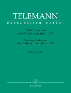 Twelve Fantasias for Violin without Bass (TWV 40: 14-25)