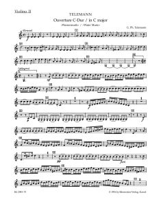 Overture in C major (TWV 55: C3) (Water Music) (Violin II)