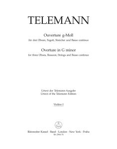 Overture in G minor (TWV 55: g4) (Violin I)
