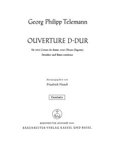 Overture in D (TWV 55: D21) Cembalo