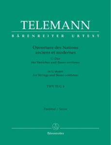 Overture Des Nations Anciens et Modernes (TWV 55: G4) Full Score