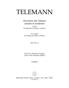 Overture Des Nations Anciens et Modernes (TWV 55: G4) Cembalo