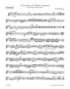 Overture in G: La Putain (TWV 55: G1) Violin II