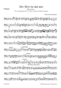 Der Herr ist mit mir (BuxWV 15) (Cello/Bass)