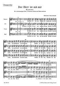 Der Herr ist mit mir (BuxWV 15) (Choral Score)