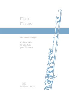 Les Folies d'Espagne for solo flute