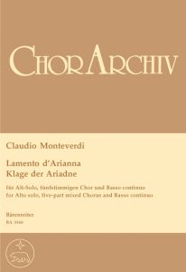 Lamento d'Arianna Full Score
