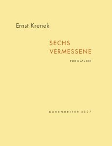 Sechs Vermessene Op.168 (Piano)