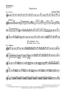 Magnificat in C major (Wind Set)