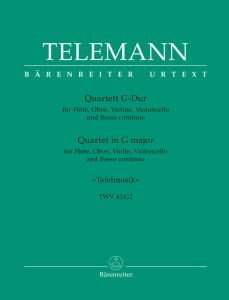 Quartet in G major for Flute, Oboe, Violin, Violoncello & Basso continuo (TWV 43:G2)