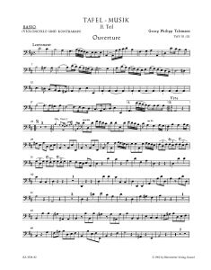 Overture and Conclusion in D major (TWV 55:D1) (Cello/Bass)