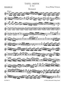 Concerto in F major for 3 Violins (TWV 53:F1) (Violin Solo II)