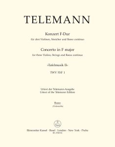 Concerto in F major for 3 Violins (TWV 53:F1) (Cello/Bass)