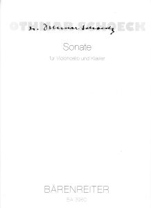 Sonata for Violoncello and Piano