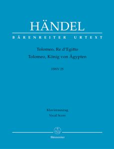 Tolomeo, Re di Egitto (HWV 25) (Vocal Score)