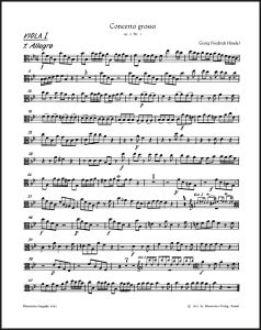 Concerto grosso in B-flat major Op.3/1 (HWV 312) (Viola I)