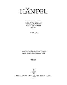 Concerto grosso in B-flat major Op.3/2 (HWV 313) (Wind Set)
