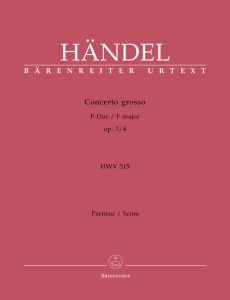 Concerto grosso in F major Op.3/4 (HWV 315) (Full Score)
