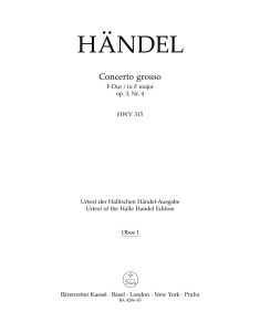 Concerto grosso in F major Op.3/4 (HWV 315) (Wind Set)