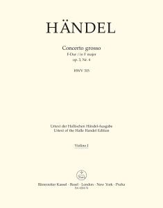 Concerto grosso in F major Op.3/4 (HWV 315) (Violin I)