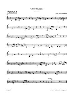 Concerto grosso in D minor Op.3/5 (HWV 316) (Violin II)