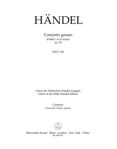 Concerto grosso in D minor Op.3/5 (HWV 316) (Cello/Bass)