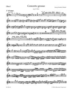 Concerto grosso in D major Op.3/6 (HWV 317) (Wind Set)