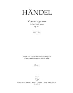 Concerto grosso in G major Op.6/1 (HWV 319) (Oboe I)