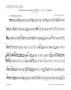 Concerto grosso in G major Op.6/1 (HWV 319) (Cello/Bass)