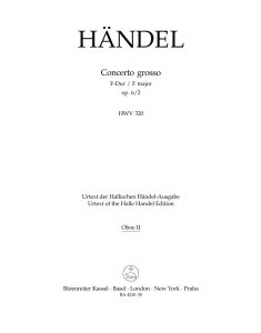 Concerto grosso in F major Op.6/2 (HWV 320) (Oboe II)