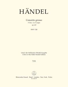 Concerto grosso in F major Op.6/2 (HWV 320) (Viola)