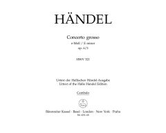 Concerto grosso in E minor Op.6/3 (HWV 321) (Cembalo)
