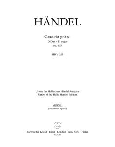 Concerto grosso in D major Op.6/5 (HWV 323) (Violin I)