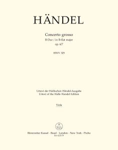 Concerto grosso in B-flat major Op.6/7 (HWV 325) (Viola)