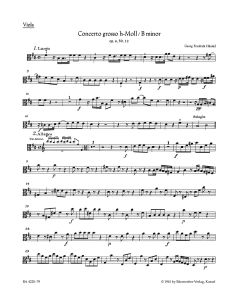 Concerto Grosso Op.6, No. 12 in B minor Viola
