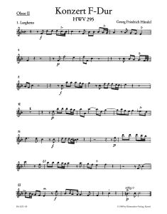 Concerto for Organ No.13 in F major (HWV 295) (The Cuckoo and the Nightingale) (Oboe II)