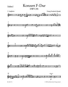 Concerto for Organ No.13 in F major (HWV 295) (The Cuckoo and the Nightingale) (Violin I)