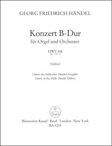 Concerto for Organ in B-flat major Op.7/1 (HWV 306) (Violin I)