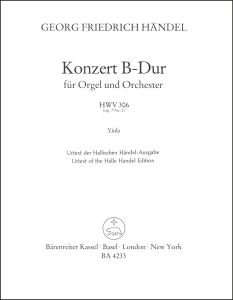 Concerto for Organ in B-flat major Op.7/1 (HWV 306) (Viola)