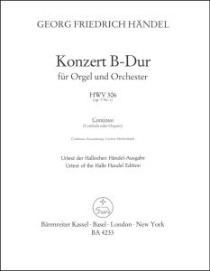 Concerto for Organ in B-flat major Op.7/1 (HWV 306) (Cembalo)